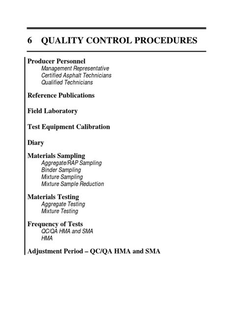 quality control procedures pdf